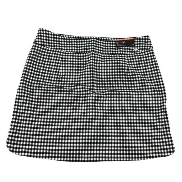 S.C. & Co. | Women's Skort | Black & White | Checkered | Size 16 - Picture 2 of 3